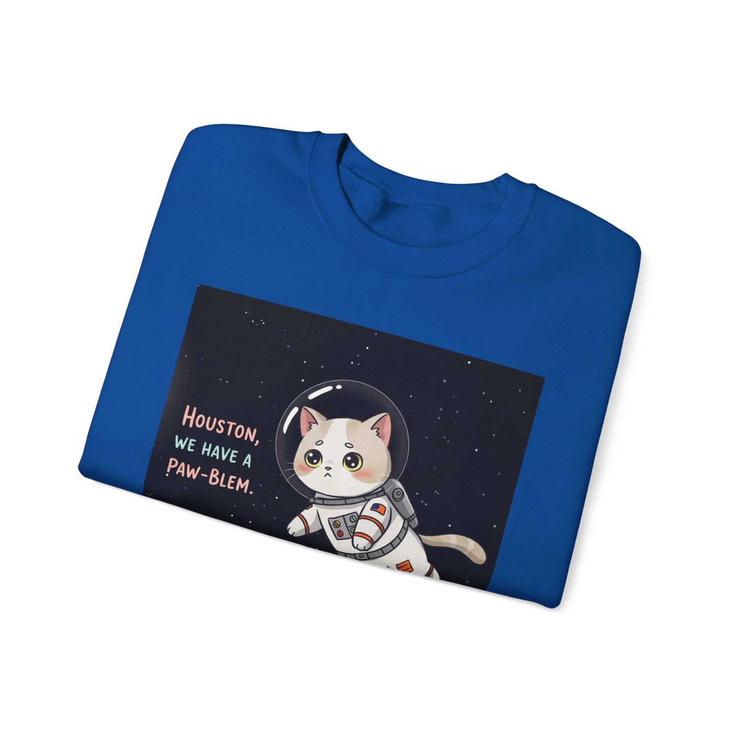 Cute Funny Cat In Space Sweatshirt Unisex