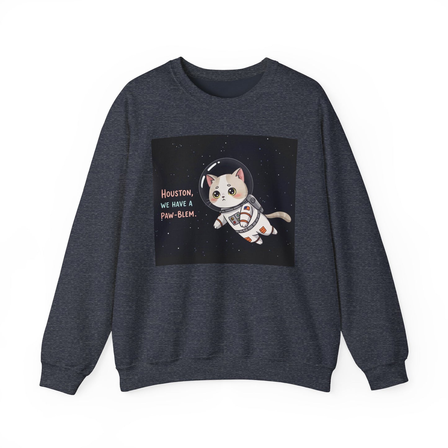 Cute Funny Cat In Space Sweatshirt Unisex